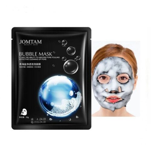 ماسک روشن کننده ورقه‌ای حبابی نمک دریایی سیاه جومتام JOMTAM پرگاس