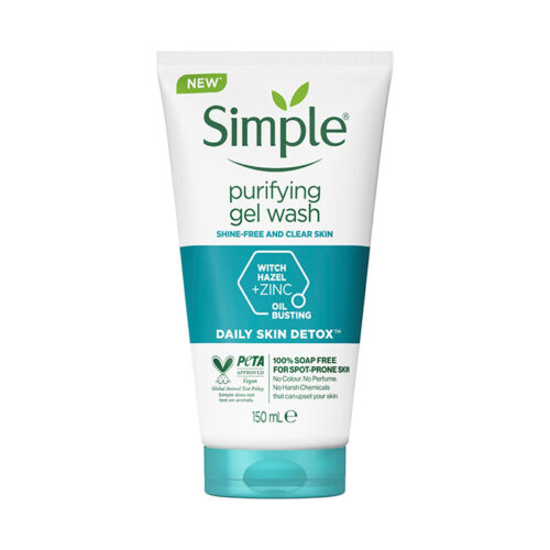 ژل شستشوی صورت سیمپل Simple مدل purifying پرگاس