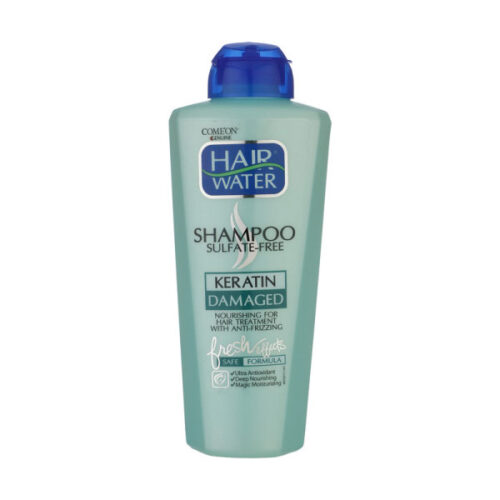 شامپو کراتینه بدون سولفات هیر واتر HAIR WATER مخصوص موهای آسیب دیده کامان COMEON پرگاس