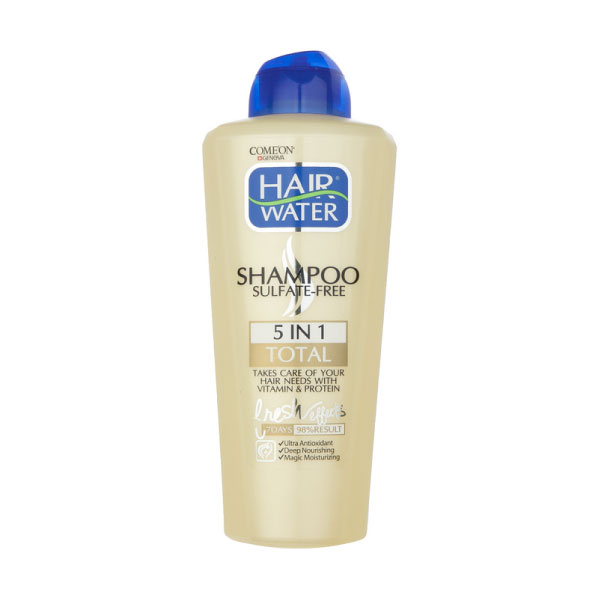 comeon-hair-water-5-in-1-total شامپو کامل 5 در 1 بدون سولفات هیر واتر HAIR WATER کامان COMEON پرگاس