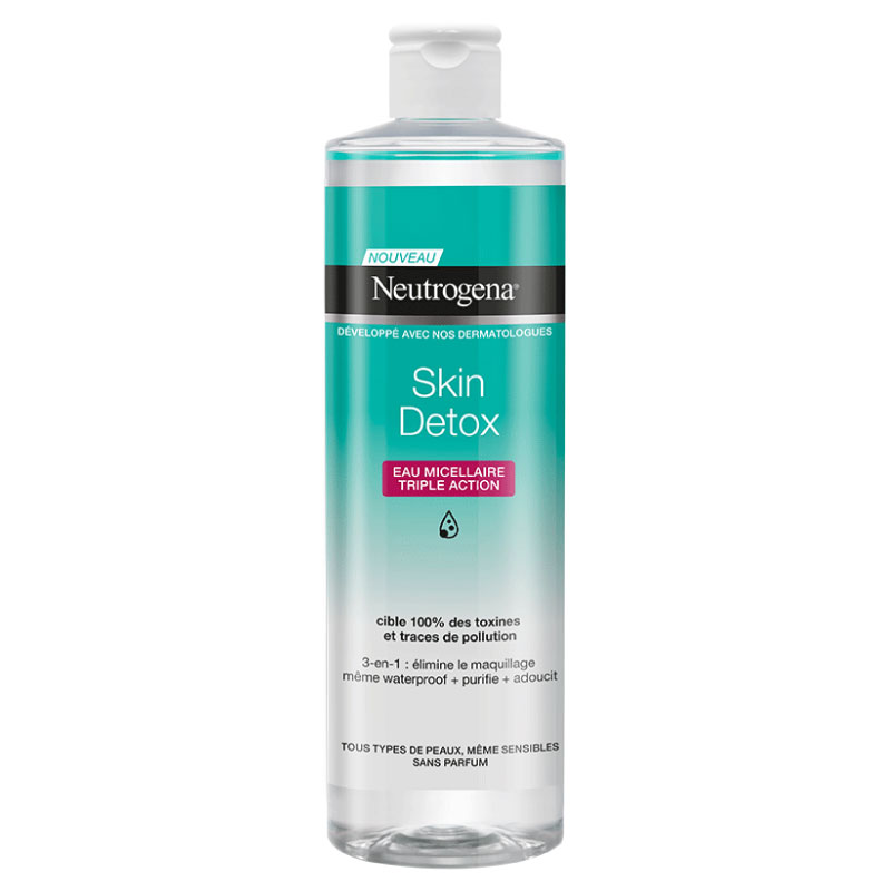 neutrogena-skin-detox-triple-micellar-water میسلار واتر سم زدای اسکین دتوکس Skin Detox نوتروژینا Neutrogena پرگاس