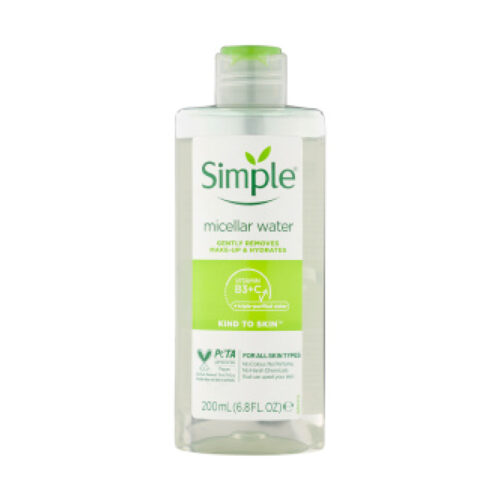 محلول پاک کننده آرایش میسلار واتر micellar water سیمپل Simple پرگاس